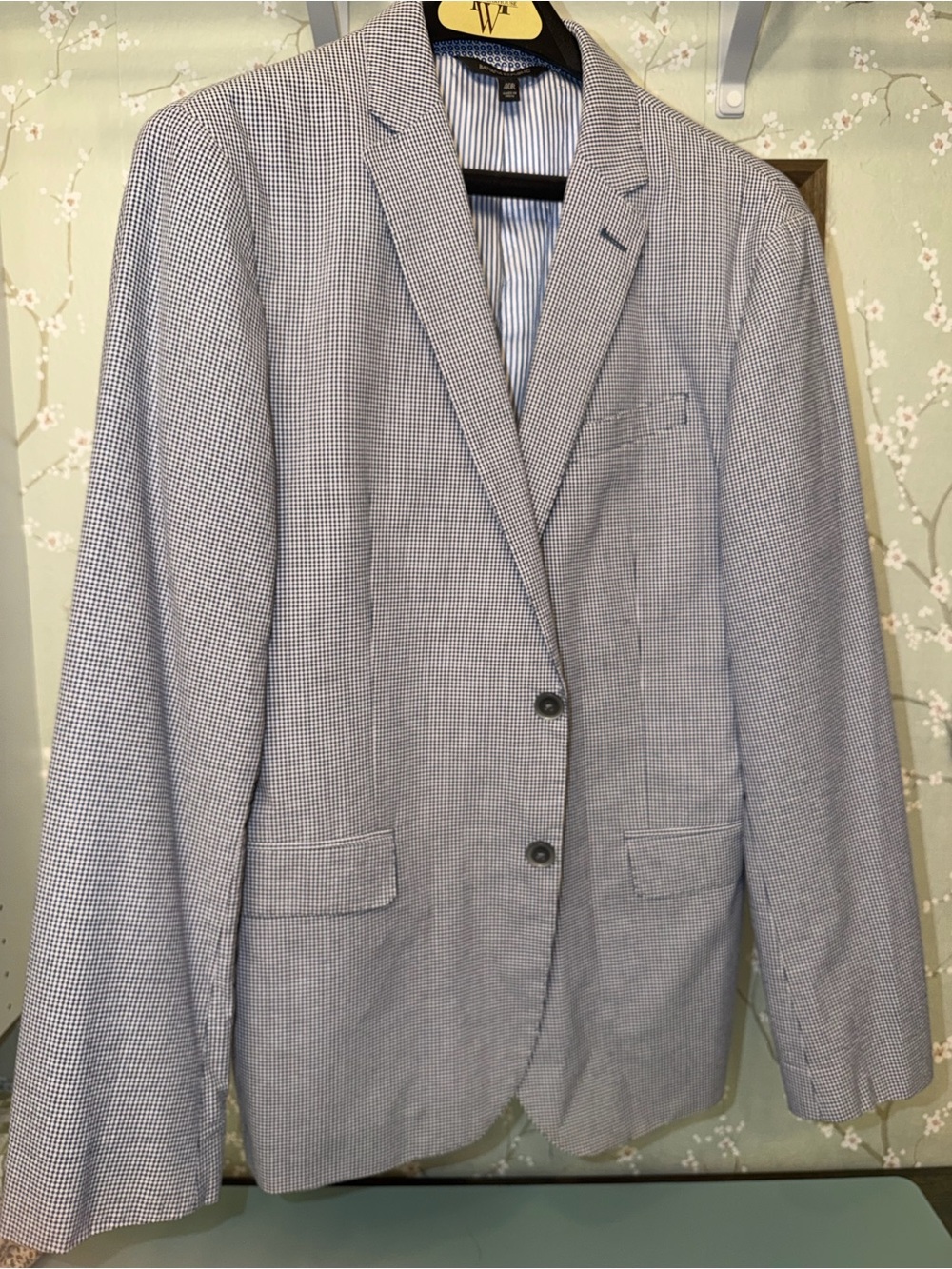 BR Blue Houndstooth Blazer